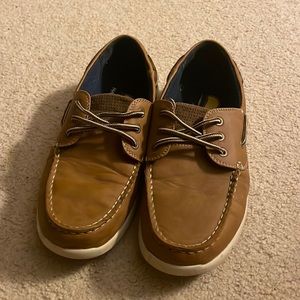 These slip on-loafer shoes have only been worn twice. They are size 9 in mens.